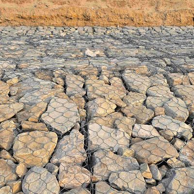 Op maat gemaakt gegalvaniseerd gabion-maas anti-corrosie stenen kooi netten voor de bouw