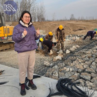 Sturdy And Long Lasting PVC Coated Steel Gabion Wire Baskets For Water Conservancy And Environmental Protection