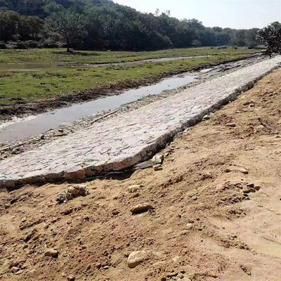 Galfan Gabion Box River Bank Erosion Control Heavy Duty Galvanized Flood Barrier Durable  for Construction