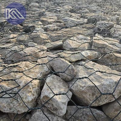 3*1*0.5m PVC Coated Wire Mesh Gabion Basket Stone Filled Gabion Cages Retaining Walls
