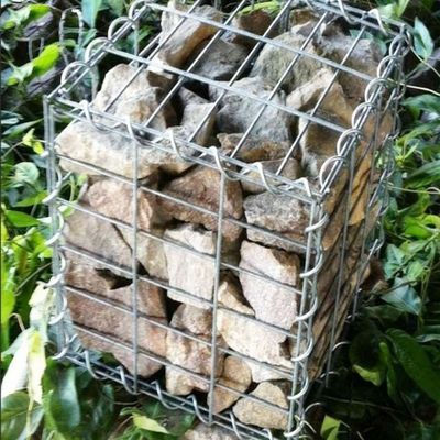 Galfan Landscaping Stone Decorative Gabion Planter Wall Welded Mesh