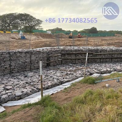 PVC Galvanized Gabion Basket Retaining Wall