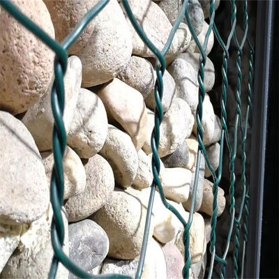 Boîtes de gabions en pierre galvanisée de 1m x 1m x 4m, mur de soutènement en gabions avec certificat ISO9001