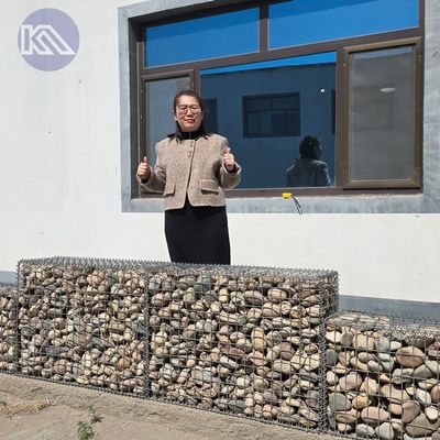 Mur de soutènement en gabions flexible personnalisé résistant à la corrosion