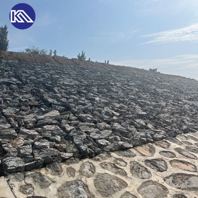Hexagonal Mesh Gabion Box 2x1x0.5m Stone Cage with 60x80mm and 80x100mm Aperture for Retaining Walls