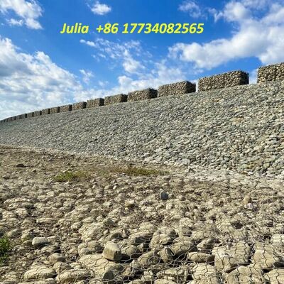 Hot-Dip Galvanized Steel Hexagonal Stone Gabion Cages For Riverbank Protection