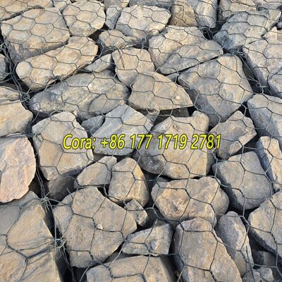 Superior Corrosion Protection 95% Zinc + 5% Aluminum Gabion Wire Mesh For Hydraulic Project