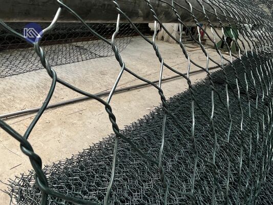 Special Made Hexagonal Galvanized PVC Coated Iron Wire Gabion Basket Gabion Cloture Mattress 4*2*1m For River Use