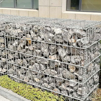 溶接されたガビオン壁バスケット 強化された強度と膨張抵抗のために内部弁と精密溶接網で設計された